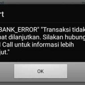 M Banking BNI yang Eror